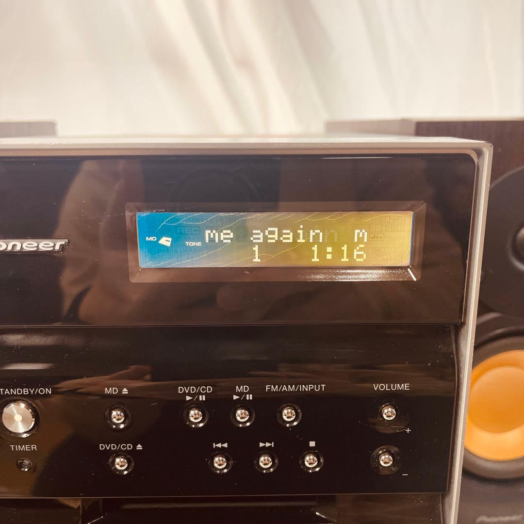 Pioneer X-HA7DV CD/MD/DVD 再生確認済 電源コード付